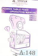 Align-Align Power Table Feed, English Version, Operations Manual-Table Feed-02